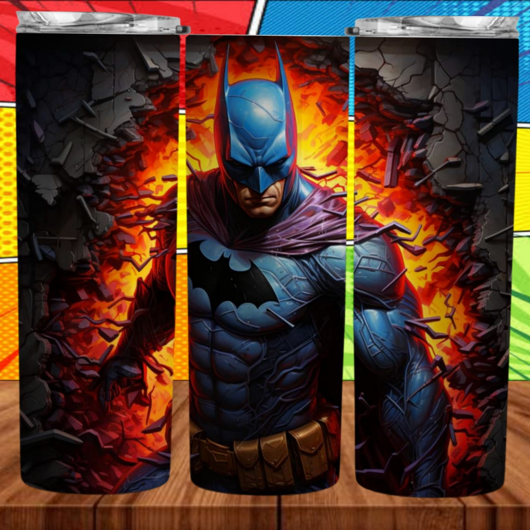 3D Superhero 20oz Sublimation Tumbler Images Bundle