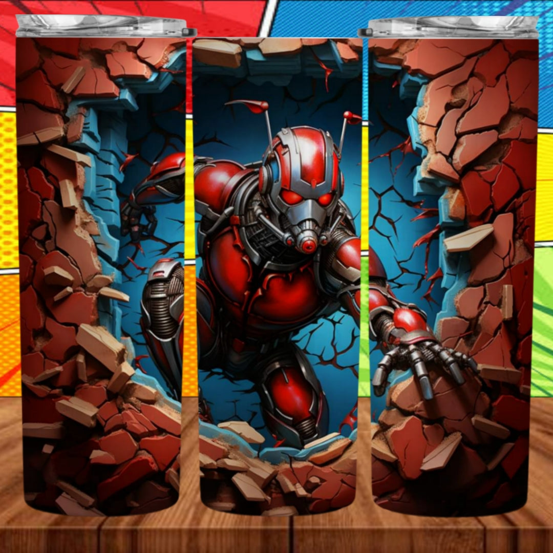 3D Superhero 20oz Sublimation Tumbler Images Bundle