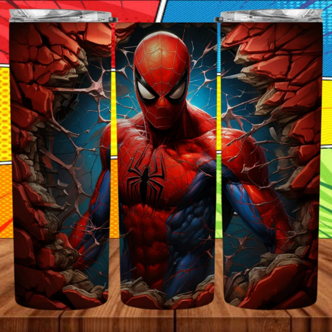 3D Superhero 20oz Sublimation Tumbler Images Bundle