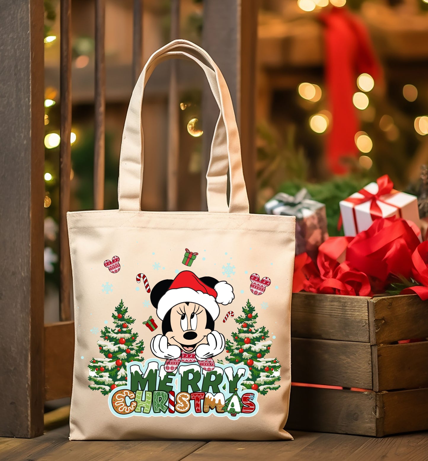 Christmas Cartoon Tote Images Bundle