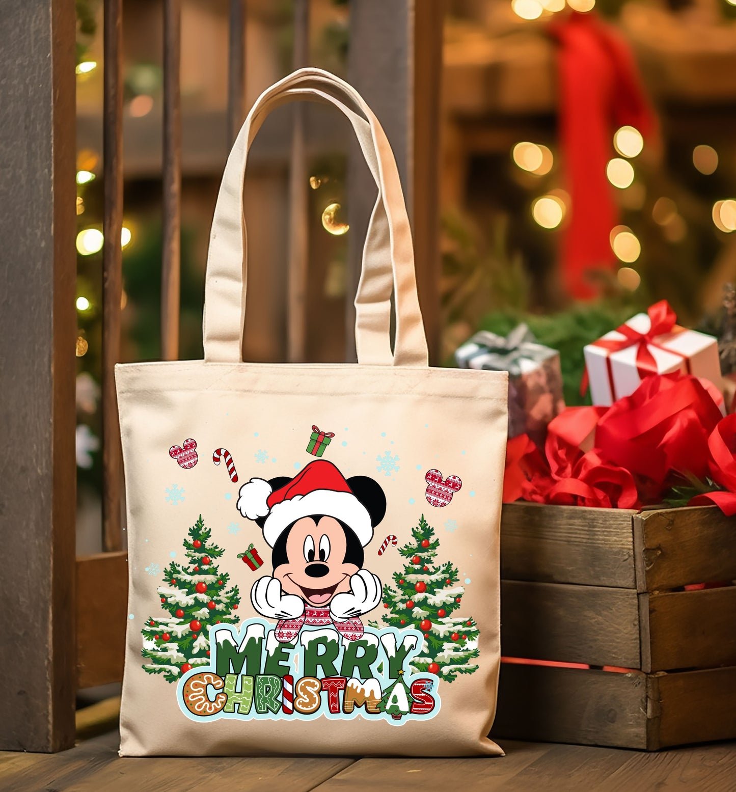 Christmas Cartoon Tote Images Bundle