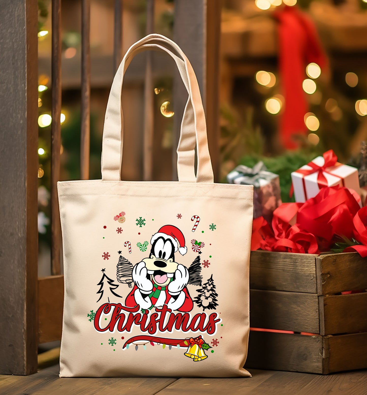 Christmas Cartoon Tote Images Bundle