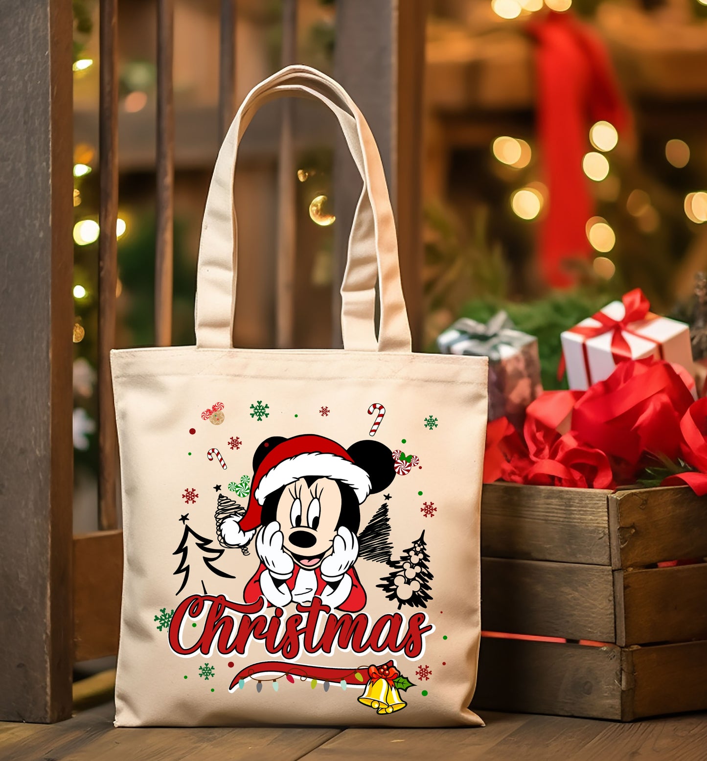 Christmas Cartoon Tote Images Bundle