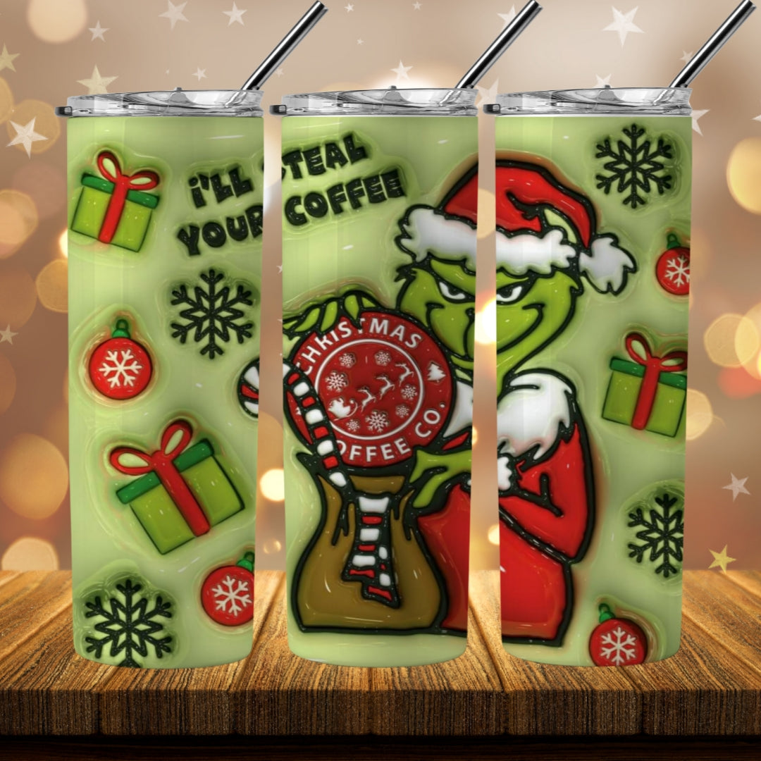 40+ 3D Inflate Christmas Sublimation 20oz Images Bundle