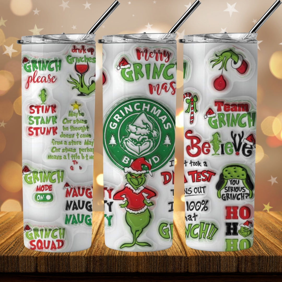 40+ 3D Inflate Christmas Sublimation 20oz Images Bundle