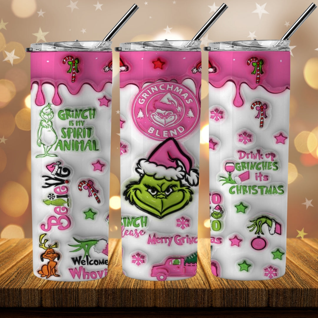 40+ 3D Inflate Christmas Sublimation 20oz Images Bundle