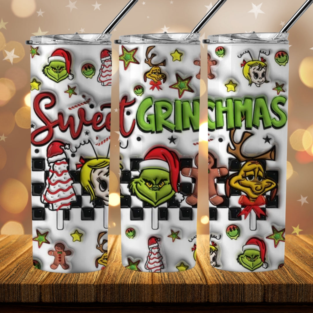 40+ 3D Inflate Christmas Sublimation 20oz Images Bundle