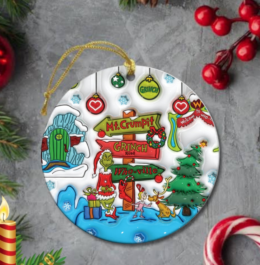 50+ 3D Christmas Sublimation Ornament/Car Coaster Images Bundle