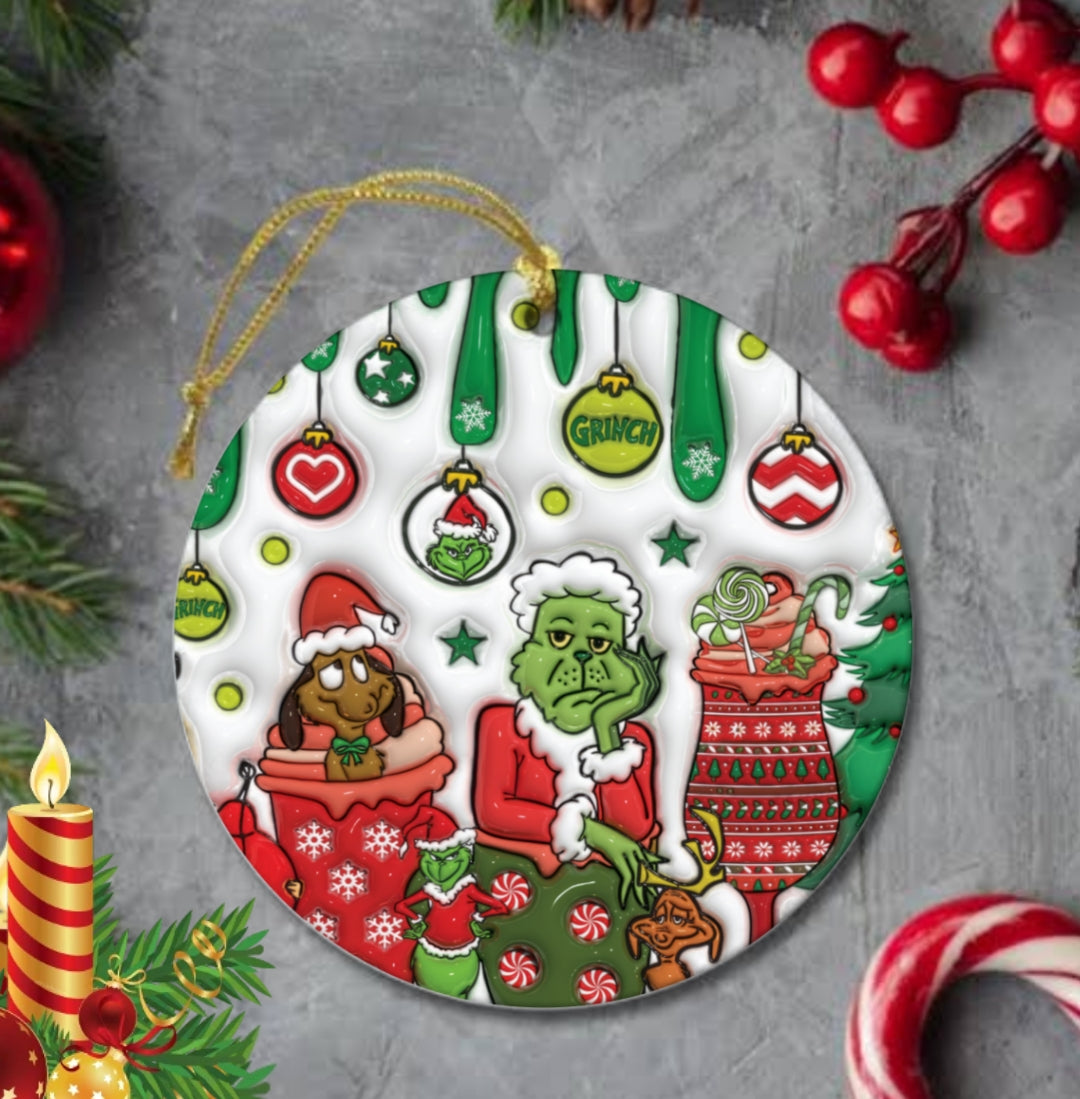 50+ 3D Christmas Sublimation Ornament/Car Coaster Images Bundle