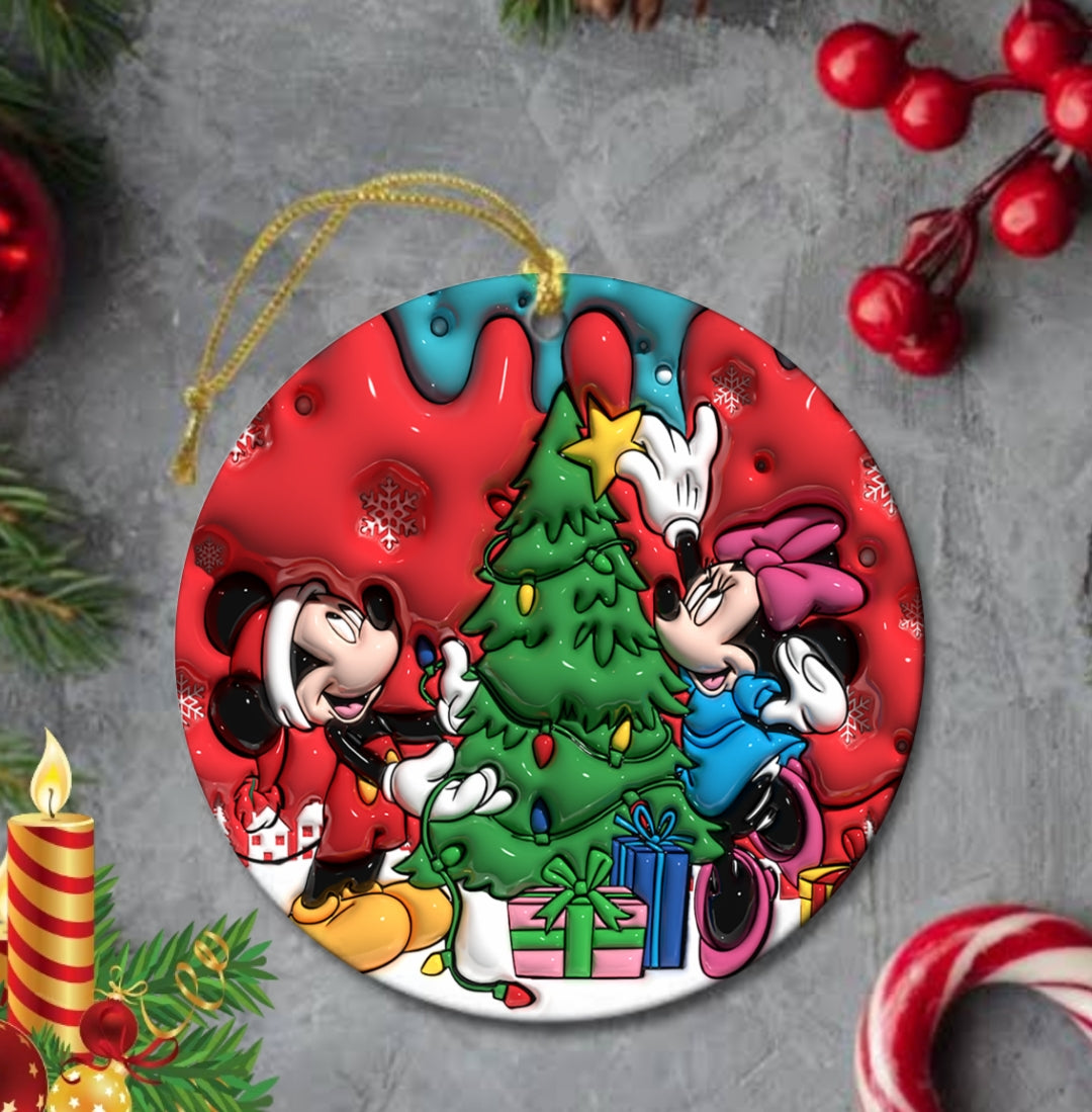 50+ 3D Christmas Sublimation Ornament/Car Coaster Images Bundle