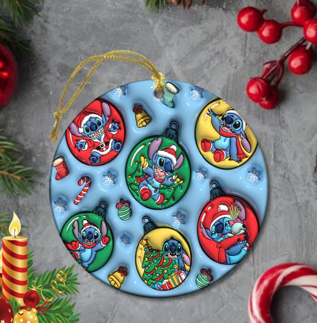 50+ 3D Christmas Sublimation Ornament/Car Coaster Images Bundle