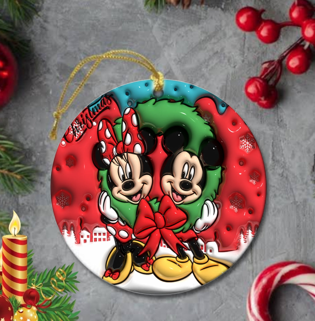 50+ 3D Christmas Sublimation Ornament/Car Coaster Images Bundle