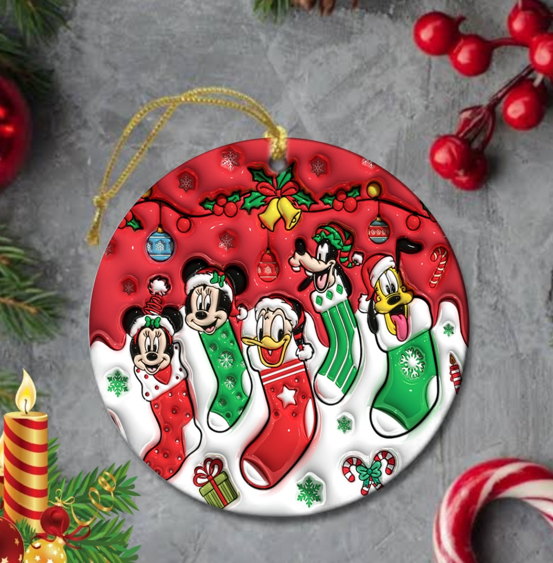 50+ 3D Christmas Sublimation Ornament/Car Coaster Images Bundle