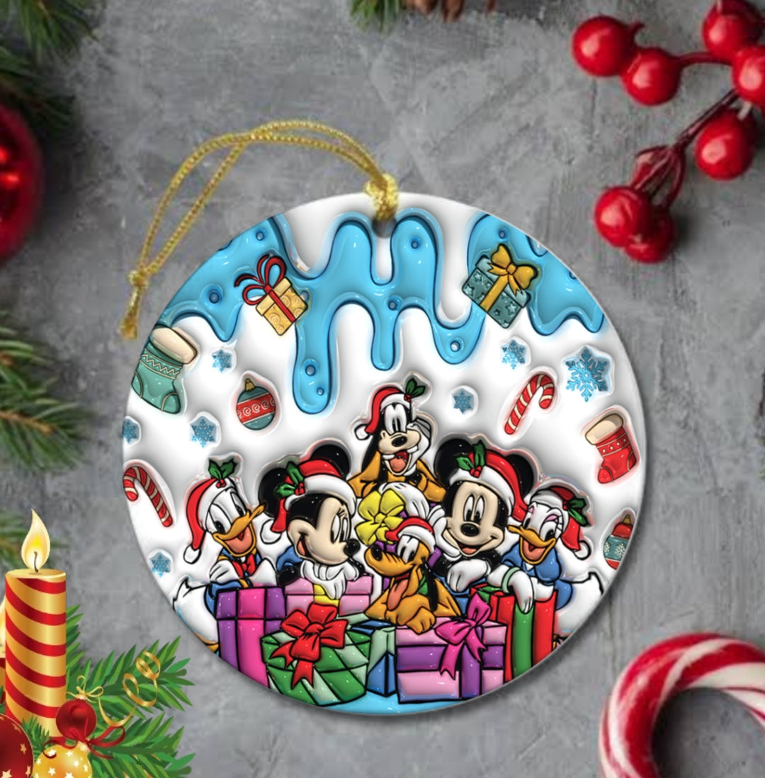 50+ 3D Christmas Sublimation Ornament/Car Coaster Images Bundle