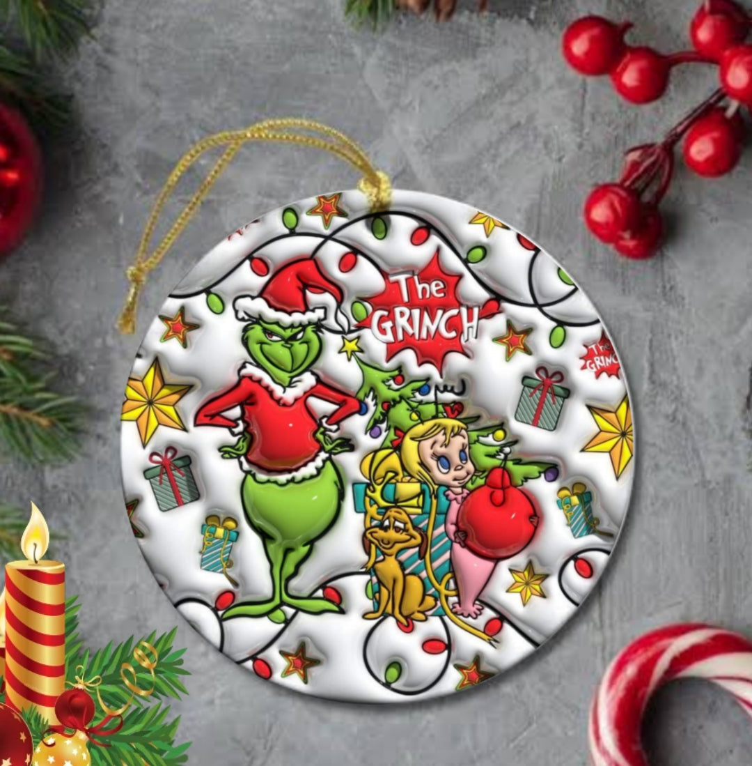 50+ 3D Christmas Sublimation Ornament/Car Coaster Images Bundle