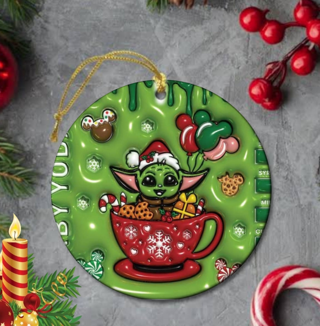 50+ 3D Christmas Sublimation Ornament/Car Coaster Images Bundle