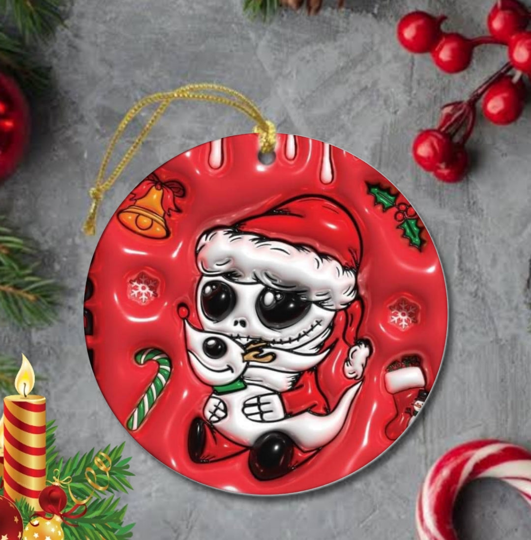 50+ 3D Christmas Sublimation Ornament/Car Coaster Images Bundle