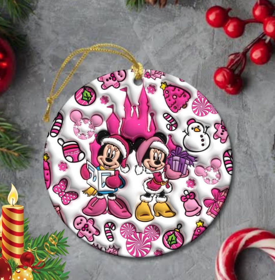 50+ 3D Christmas Sublimation Ornament/Car Coaster Images Bundle