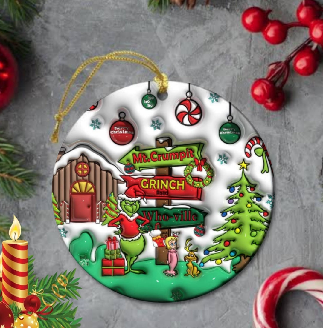 50+ 3D Christmas Sublimation Ornament/Car Coaster Images Bundle