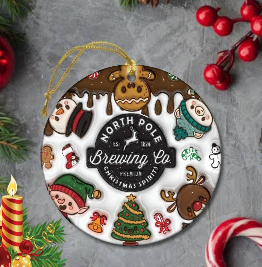 50+ 3D Christmas Sublimation Ornament/Car Coaster Images Bundle