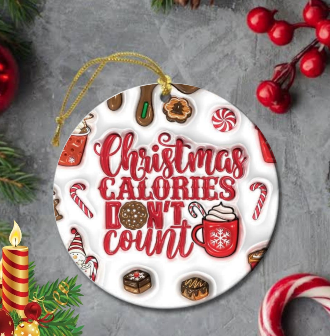 50+ 3D Christmas Sublimation Ornament/Car Coaster Images Bundle