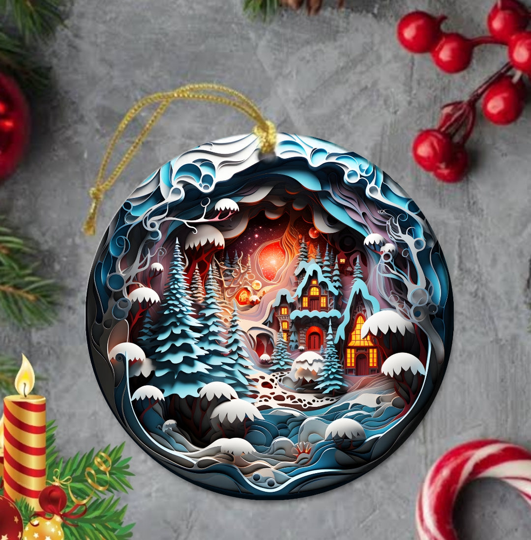 25+ Christmas Sublimation Ornament/Car Coaster Images Bundle