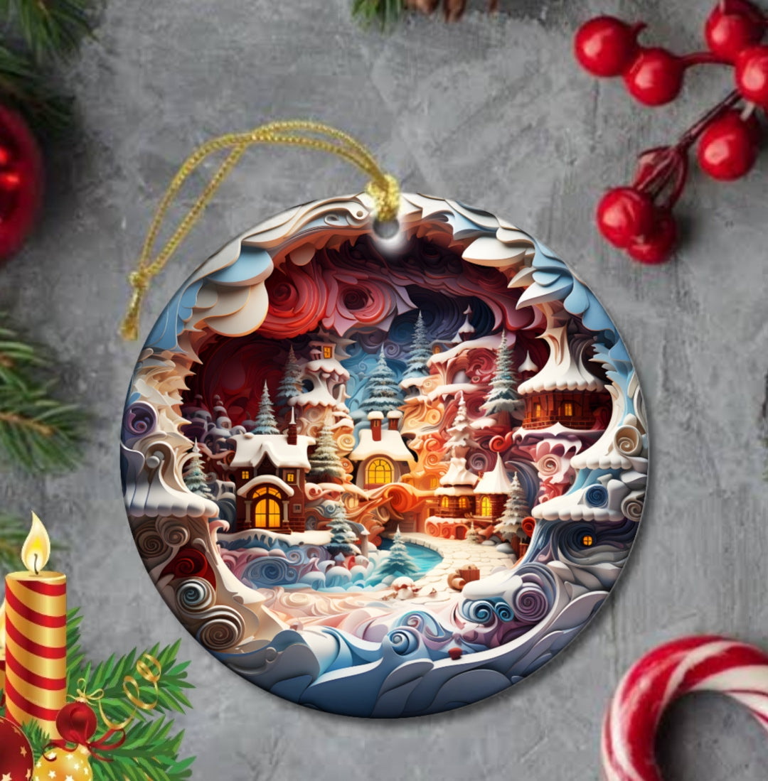 25+ Christmas Sublimation Ornament/Car Coaster Images Bundle