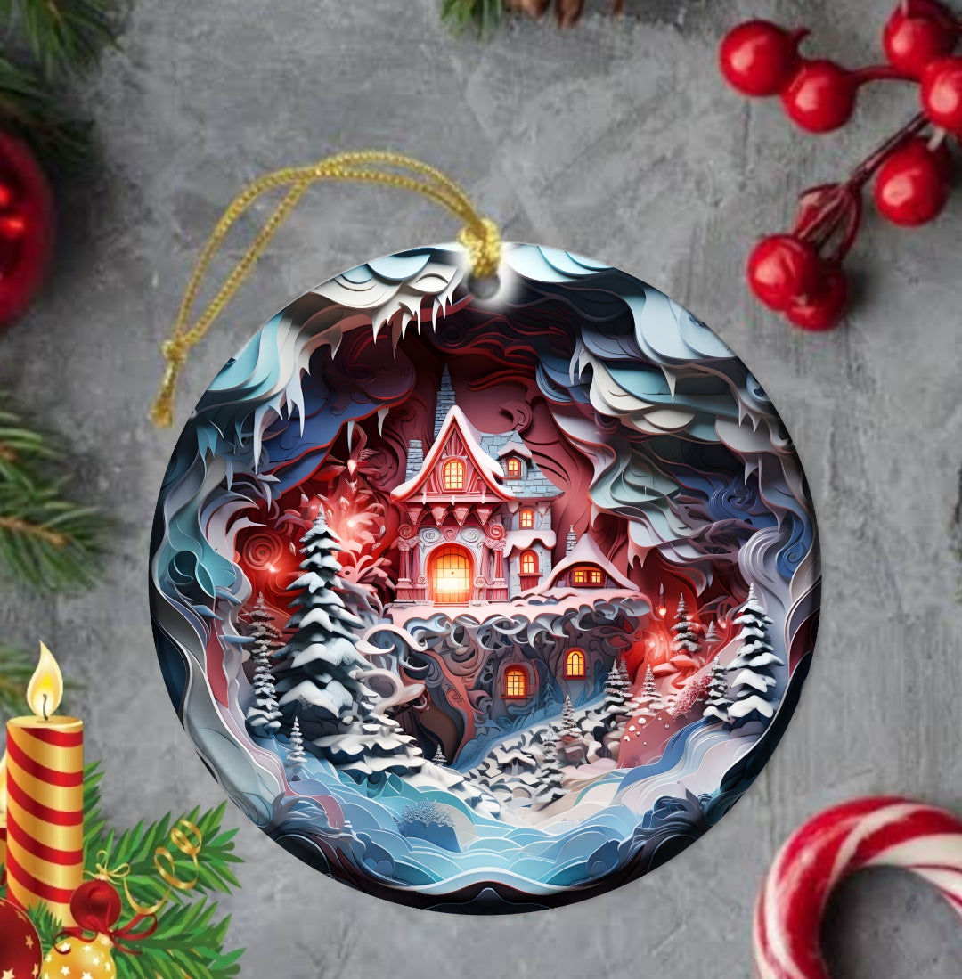 25+ Christmas Sublimation Ornament/Car Coaster Images Bundle