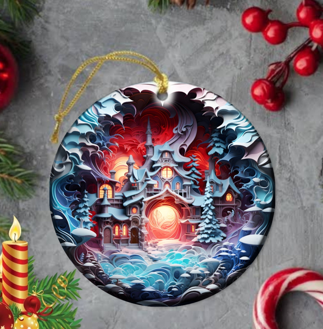 25+ Christmas Sublimation Ornament/Car Coaster Images Bundle