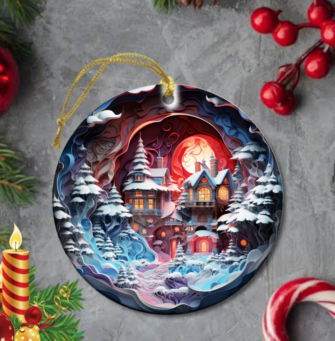 25+ Christmas Sublimation Ornament/Car Coaster Images Bundle