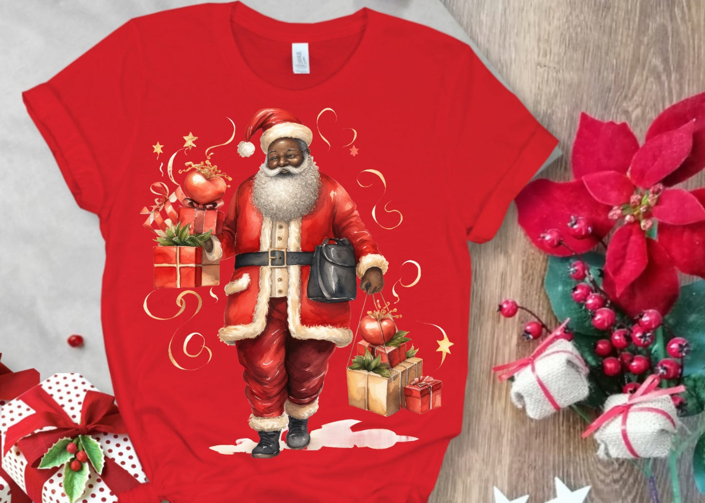 Christmas Santa Sublimation/DTF T-Shirt Images Bundle