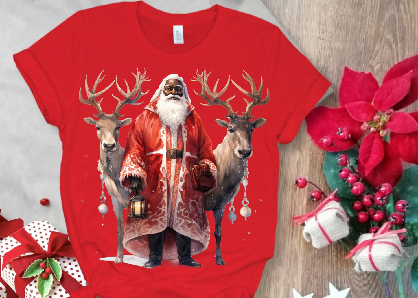 Christmas Santa Sublimation/DTF T-Shirt Images Bundle