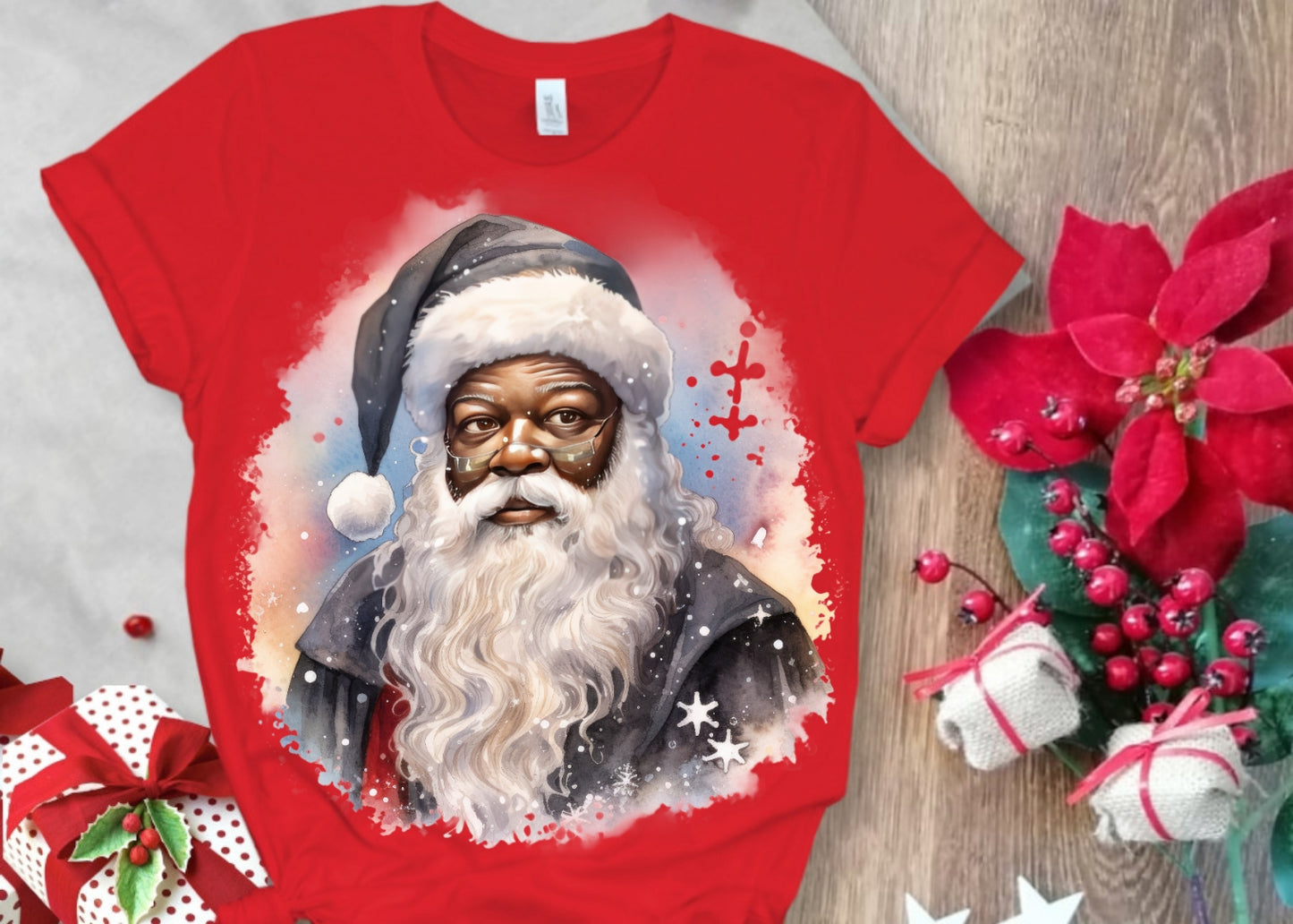 Christmas Santa Sublimation/DTF T-Shirt Images Bundle