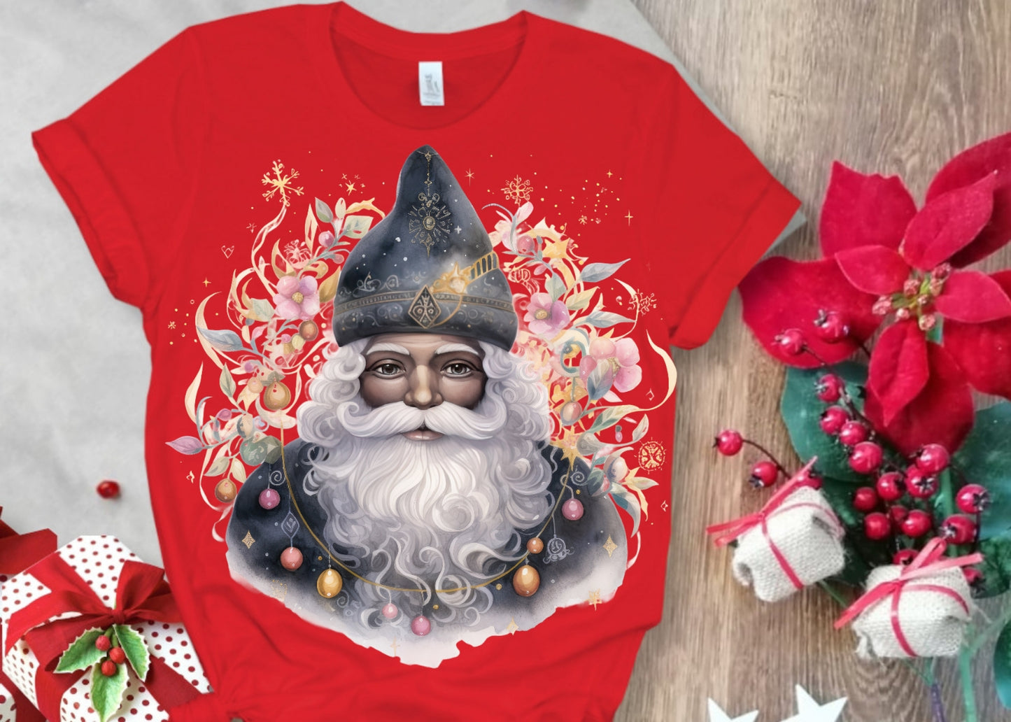 Christmas Santa Sublimation/DTF T-Shirt Images Bundle