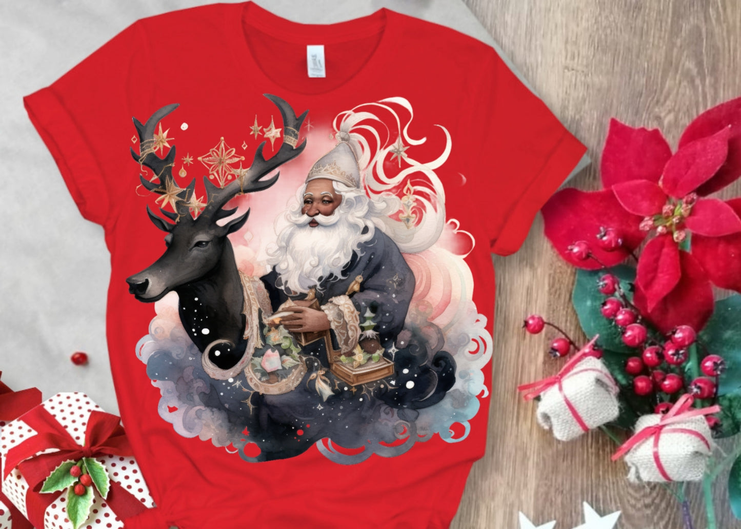 Christmas Santa Sublimation/DTF T-Shirt Images Bundle