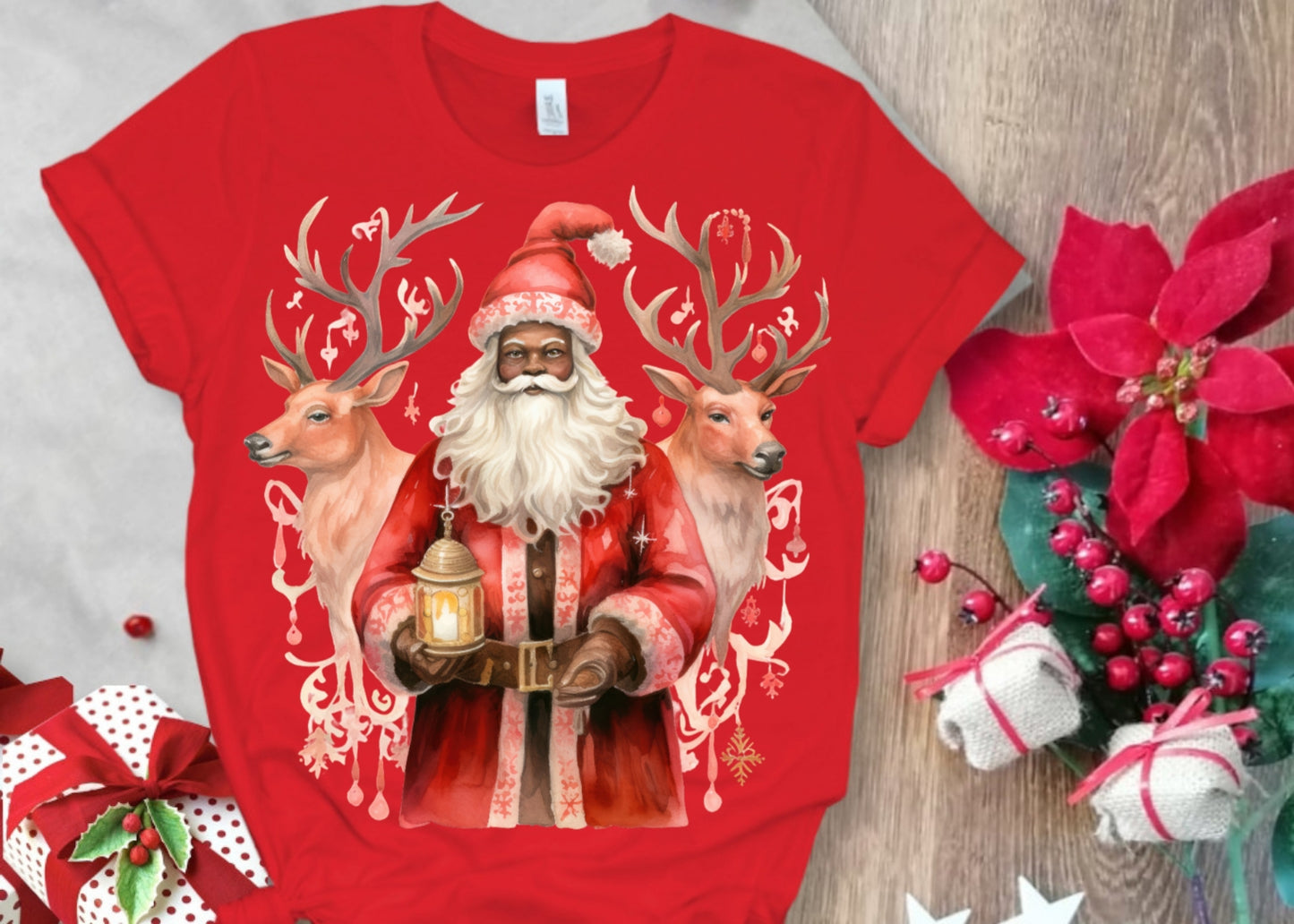 Christmas Santa Sublimation/DTF T-Shirt Images Bundle