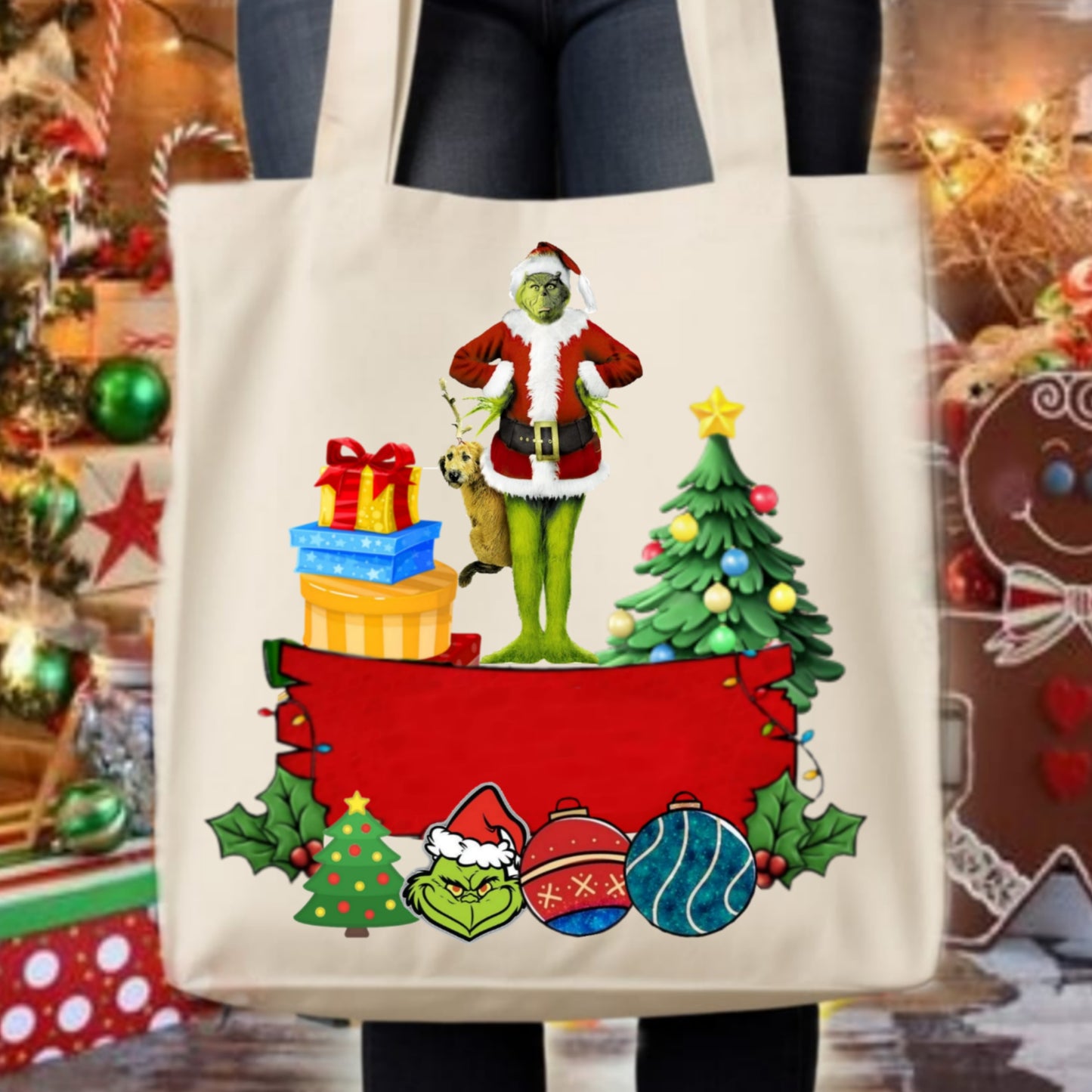 Christmas Grouch Tote Images Bundle