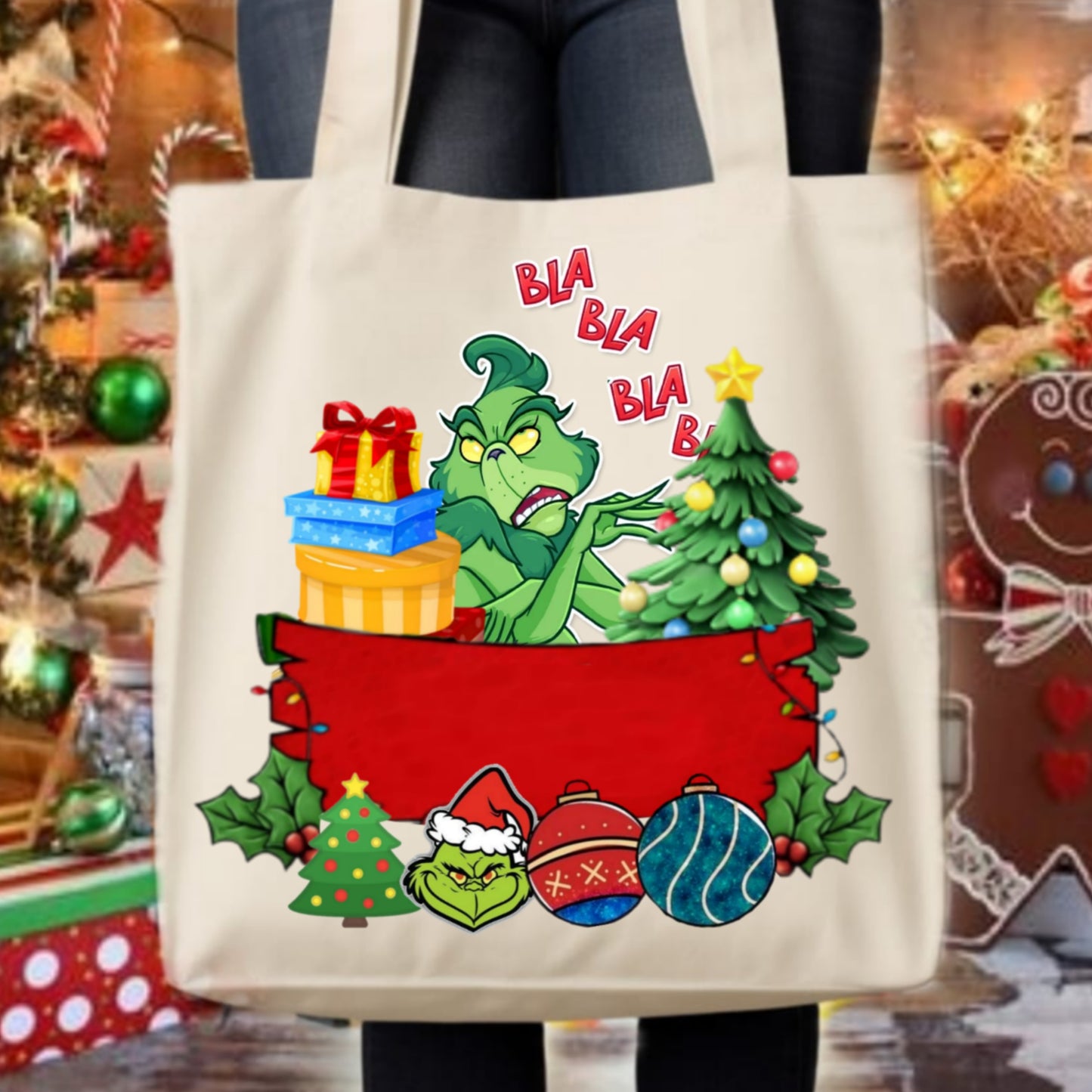 Christmas Grouch Tote Images Bundle