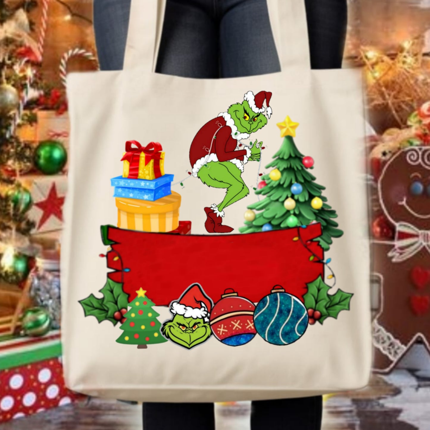 Christmas Grouch Tote Images Bundle