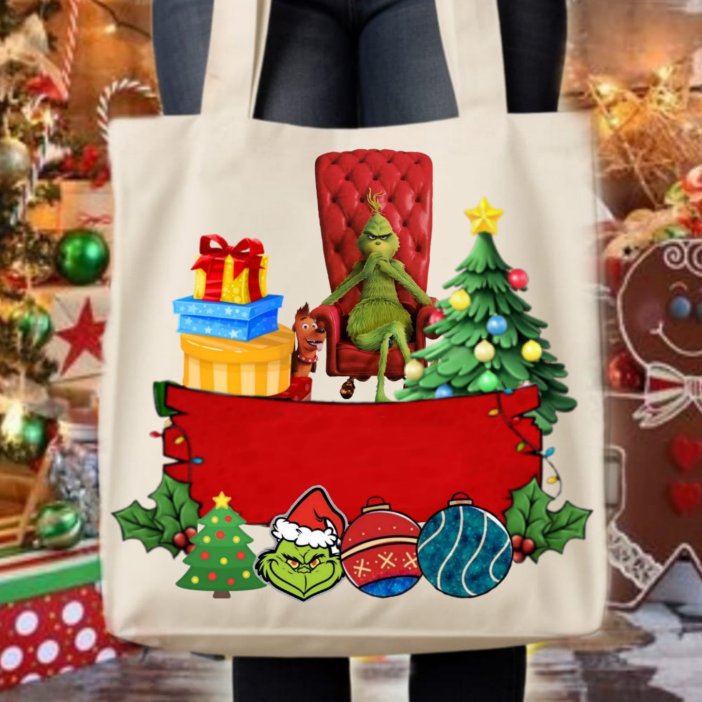 Christmas Grouch Tote Images Bundle