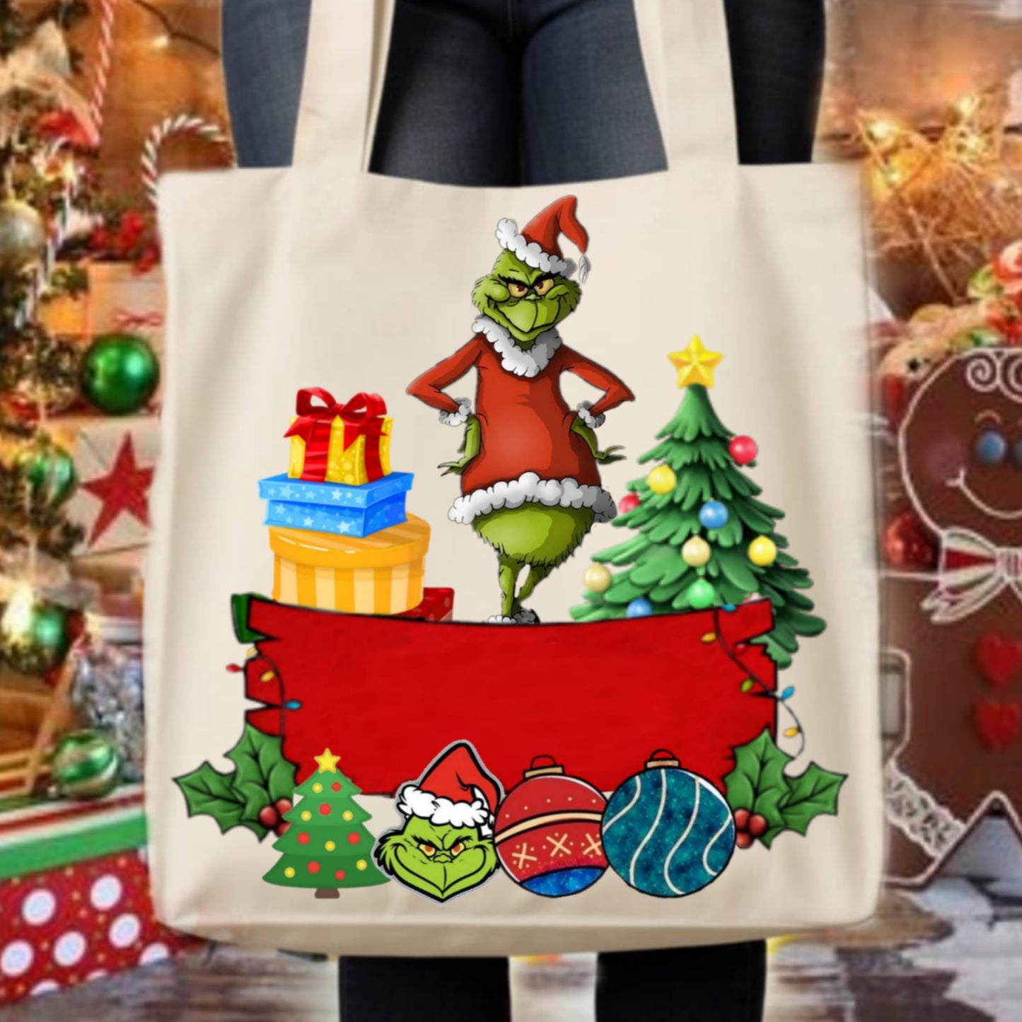 Christmas Grouch Tote Images Bundle