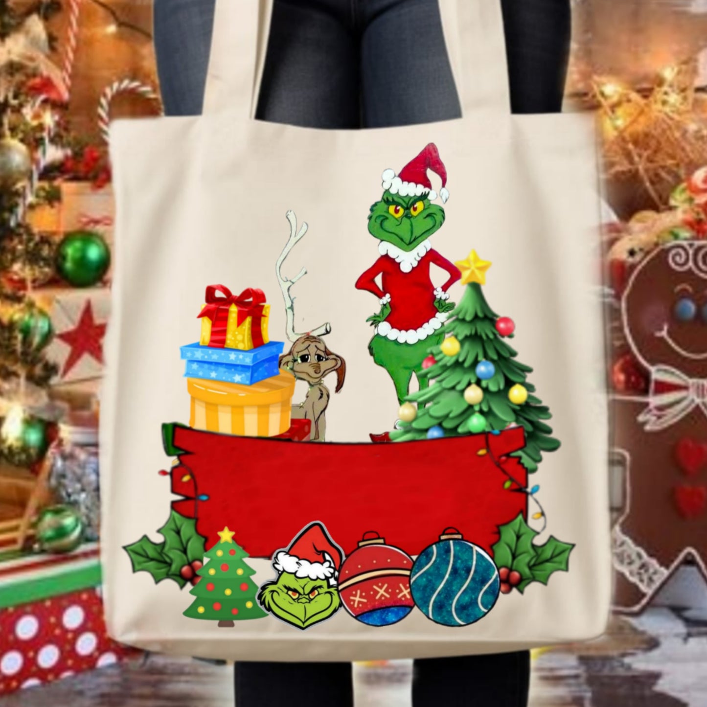 Christmas Grouch Tote Images Bundle