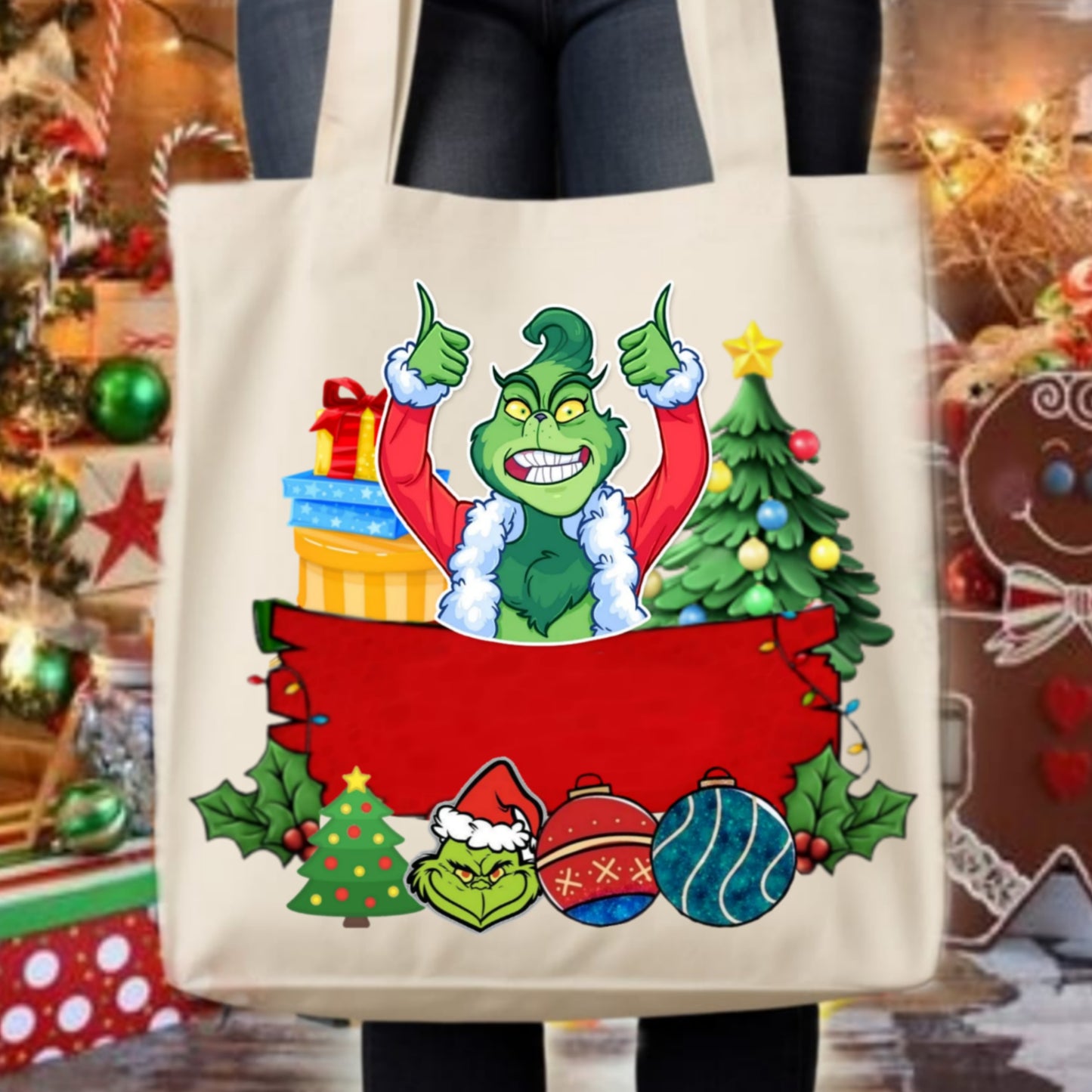 Christmas Grouch Tote Images Bundle