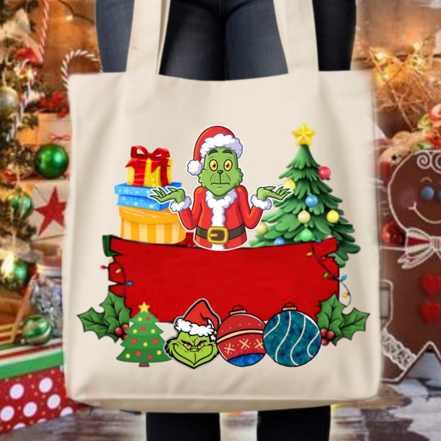 Christmas Grouch Tote Images Bundle