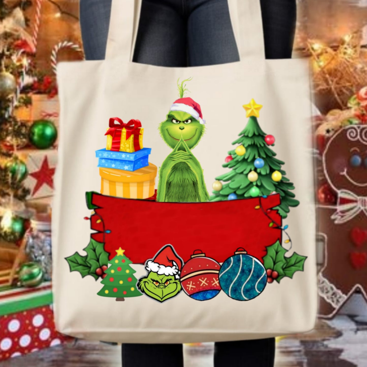 Christmas Grouch Tote Images Bundle