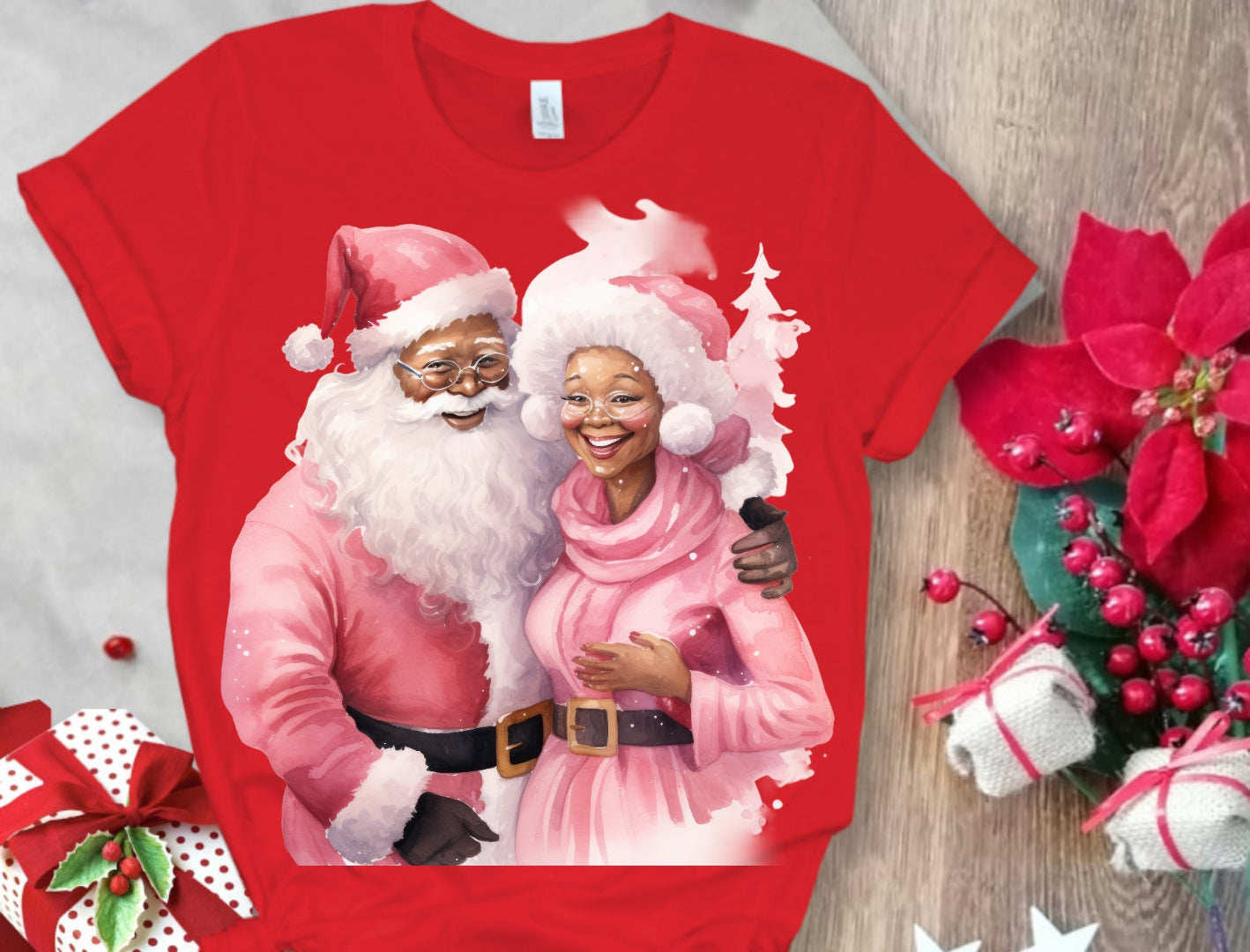 Christmas Santa Sublimation/DTF T-Shirt Images Bundle