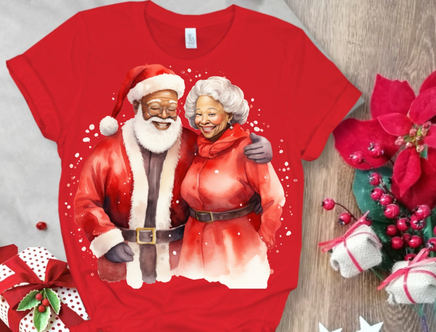 Christmas Santa Sublimation/DTF T-Shirt Images Bundle