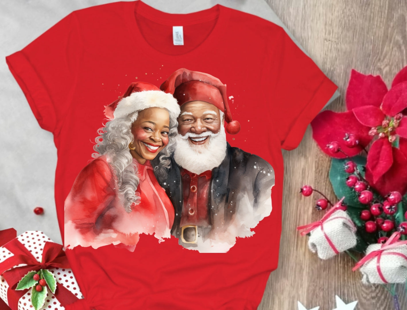 Christmas Santa Sublimation/DTF T-Shirt Images Bundle