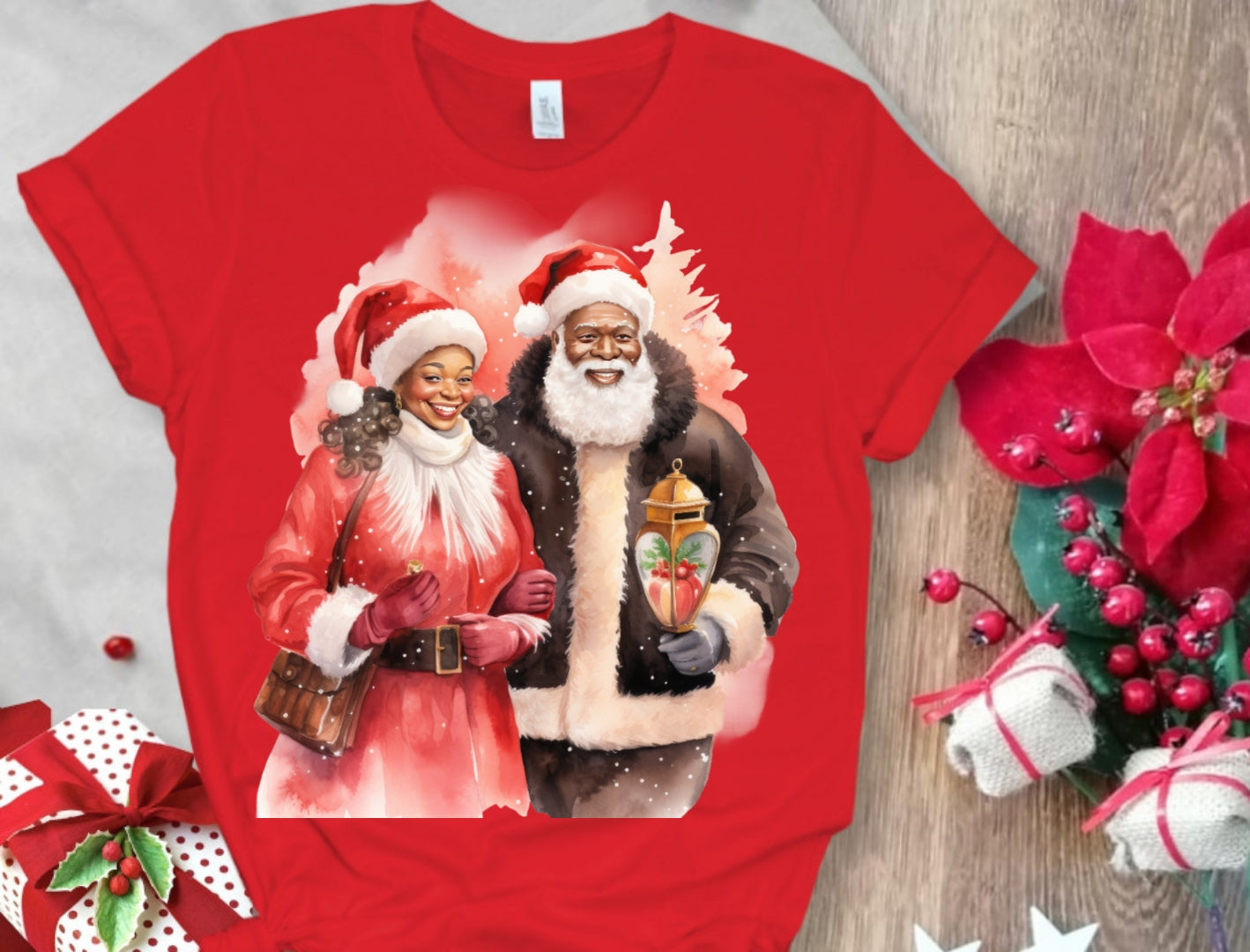 Christmas Santa Sublimation/DTF T-Shirt Images Bundle