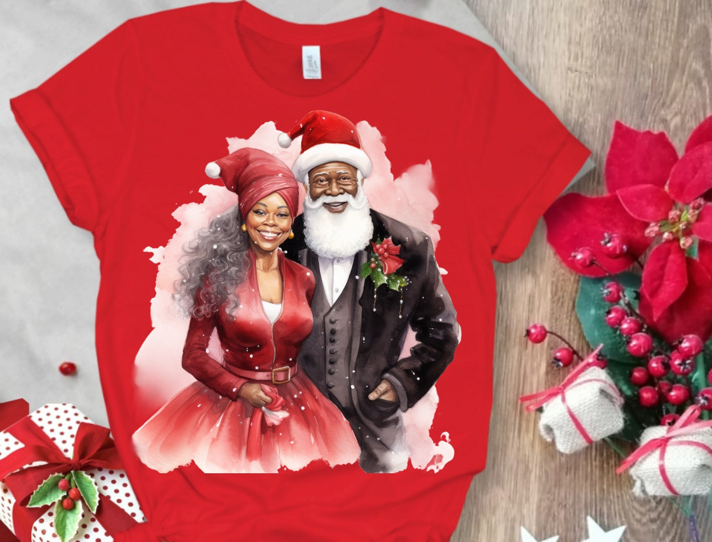 Christmas Santa Sublimation/DTF T-Shirt Images Bundle